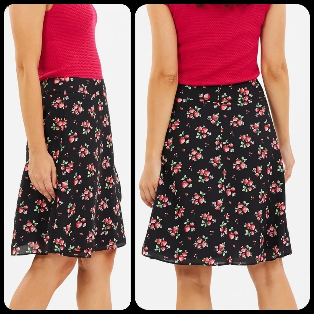 Review Australia Strawberry Patch Fields skirt Boho Chic Pinup Retro